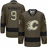 Glued Calgary Flames #9 Lanny McDonald Green Salute to Service NHL Jersey,baseball caps,new era cap wholesale,wholesale hats